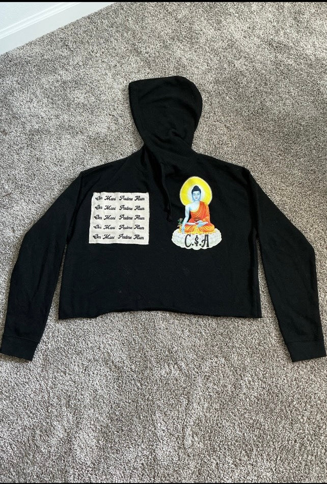 Buddha Cropped Hoodie (Female)