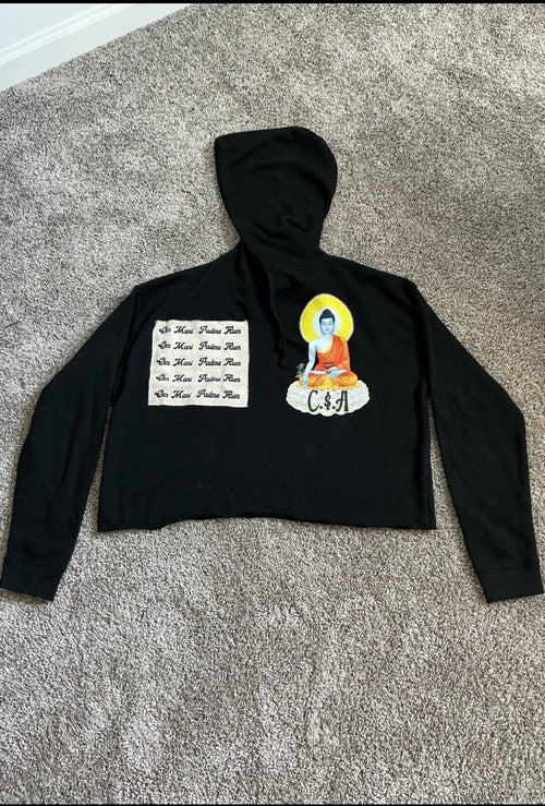 Buddha Cropped Hoodie (Female)